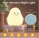 GlowBuddy Pear Night Lamp – 7-Color LED Touch Light